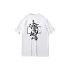 Li-Ning Disney Mickey And Keith Haring Print Loose Short Sleeve T-Shirt Men Tops White AHSR501-2