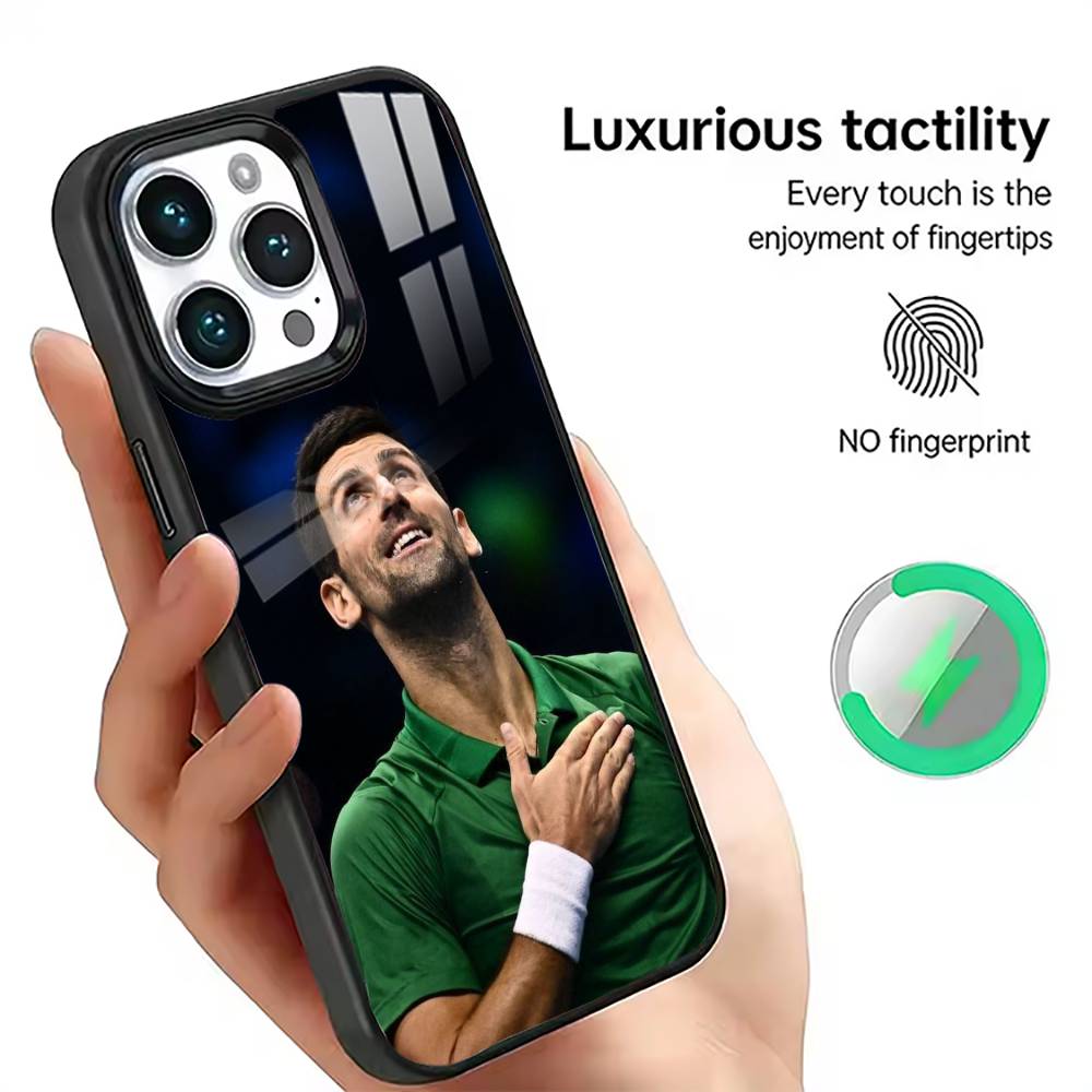 

Novak Djokovic Phone Case For iPhone17,16,15,14,13,12,11 Plus,Pro Magnetic with Magsafe Wireless Charging iPhone12PRO
