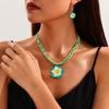 Bohemian Sommer Strand Muschel Seestern Halskette, Perlmutt Muschel Anhänger Armband