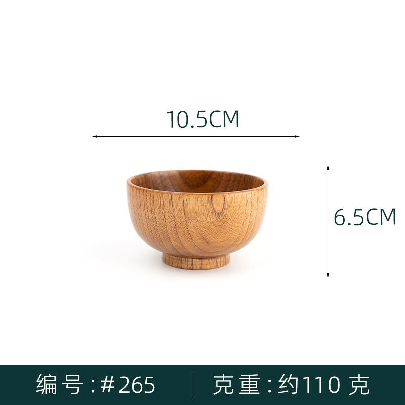 Small Japanese Wooden Rice Bowl Restaurant Wooden Creative Miso Soup Bowl