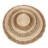 Creative Corn Fur Woven Table Mat Insulation Pot Round Coaster Coffee Drink Tea Cup Mat Creative Table Mat