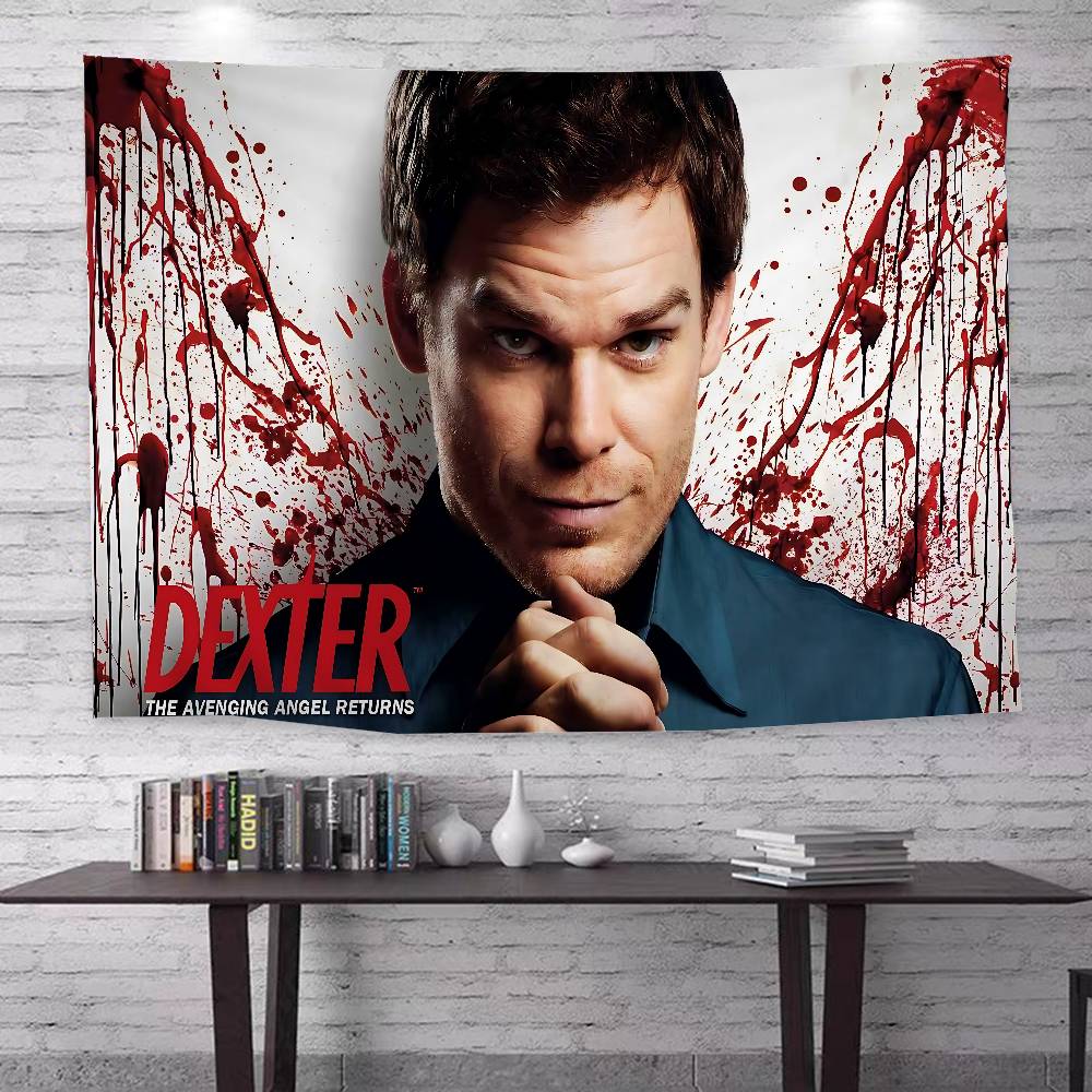 Horror TV Show Dexter Anime Tapestry Hanging Tarot Hippie Wall Rugs Dorm Home Decor
