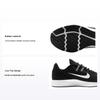 Downshifter 9 Woven Durable Low-Top Kids Running Shoes Kids Sneaker Black White AR4135-002