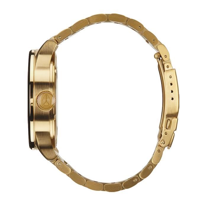 Montre - NIXON - Sentry SS - Doré et noir - Quartz - Étanchéité 10 ATM