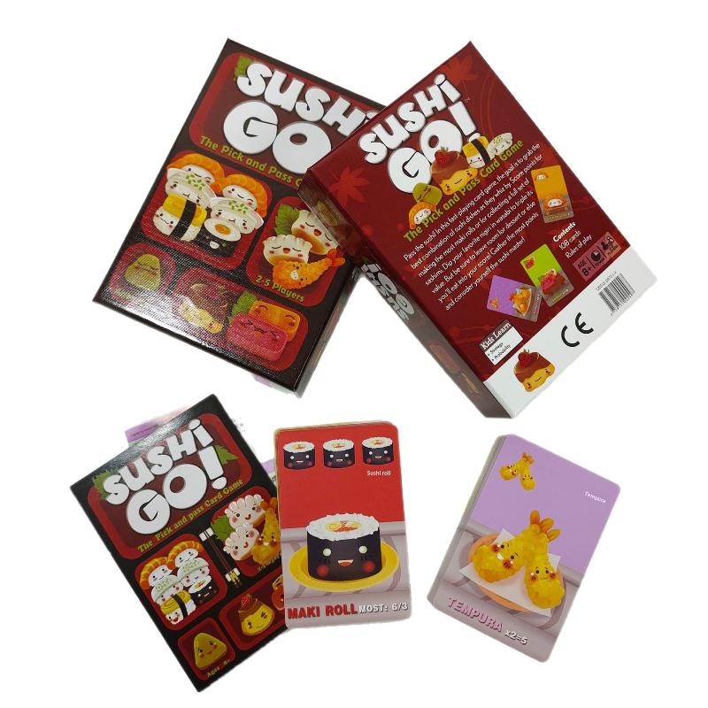 1 Box Fun Card Game Sushi Go Family Gathering Board Game Card Sushi Go Party Card Games Deck Roll Creative Holiday Gift