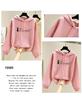 Korean Style Women's Fleece-Lined Hooded Sweatshirt, Plus Size, Loose Fit, Long-Sleeved, for Autumn and Winter.
