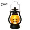 Halloween Retro Horse Lantern Pumpkin with LED Light Portable Funny Hanging Light Faces Safe Flame-Free Decoration for Indoor Outdoor Party Use Cute