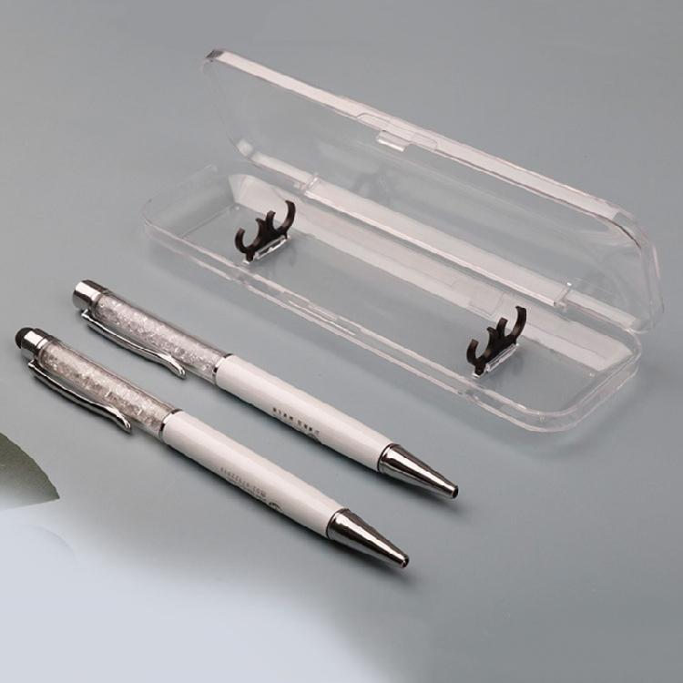 NonToxic Clear School Organizers Double Support Box Solid Construction For Safely Storing Pen Erasers And Art Supplies