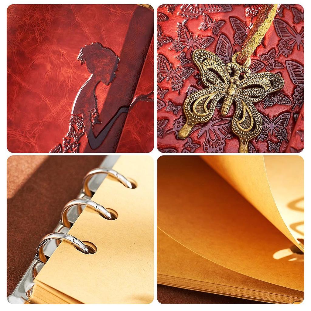 A6 Loose-leaf Notebook Retro Multipurpose Diary Books for School Office