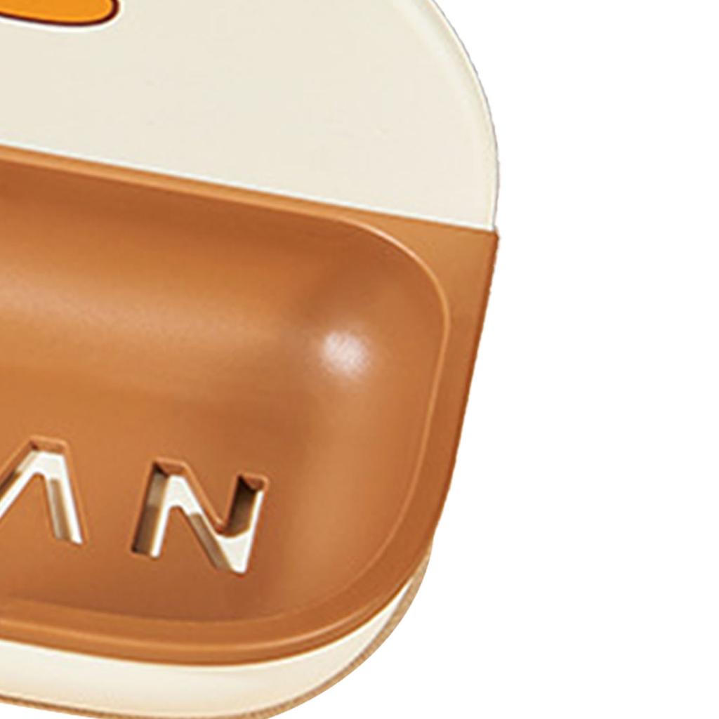 Wall Mounted Soap Dish Plastic Cartoon Drainable Soap Box Holder for Bathroom Kitchen