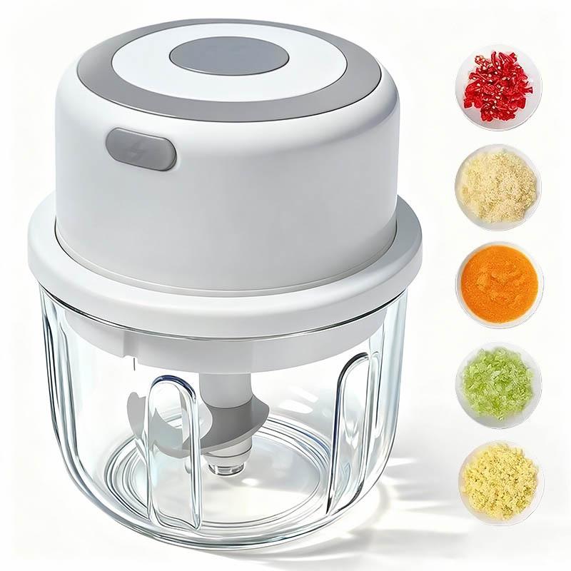 Wireless Electric Garlic Chopper & Masher, 450ML - Garlic Paste Maker and Presser for Home Use