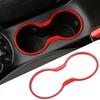 Central Console Gear Water Cup Cover 1PCS For Jeep Compass 2017- Bright Red