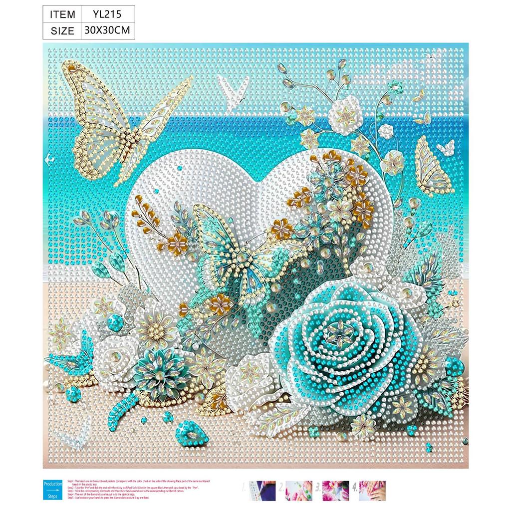 30 * 30 Special-shaped Diamond Painting Full of Diamonds Handmade Sticker Material Package, Diamond Sticker DIY Decorative Painting