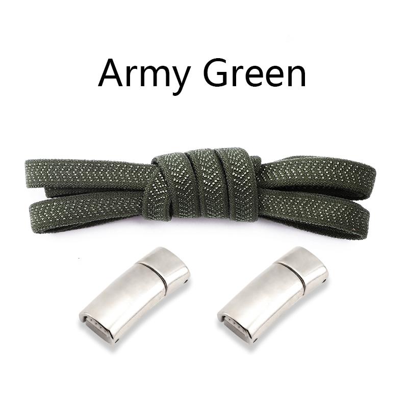 New Magnetic Lock Shoelaces Without Ties Kids Adult Elastic Laces Sneakers 8mm Thick Flats No Tie Shoe Laces Shoes Accessories