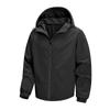 Giacca a guscio con cappuccio antivento da uomo per primavera/autunno - Abbigliamento outdoor e sportivo per alpinismo