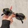 1 Stück geometrische Diamantbrille, Vintage-Metallrahmen für Damen, perfekt für den täglichen Weg zur Arbeit & Fotografie.