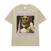 Non Posso Oggi Sono Travolto Divertente Meme di Shrek Maglietta Unisex Donna Casual Umorismo Manica Corta Yk T-shirt Vintage Gotico Magliette Oversize