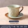 Wabi-Sabi Ceramic Coffee Cup & Saucer Set: Exquisite, High-End Latte Cup Perfect for Afternoon Tea