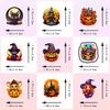 50-Pack Halloween Stickers - Waterproof Vinyl Decals For Party Decor, Crafts & Scrapbooking