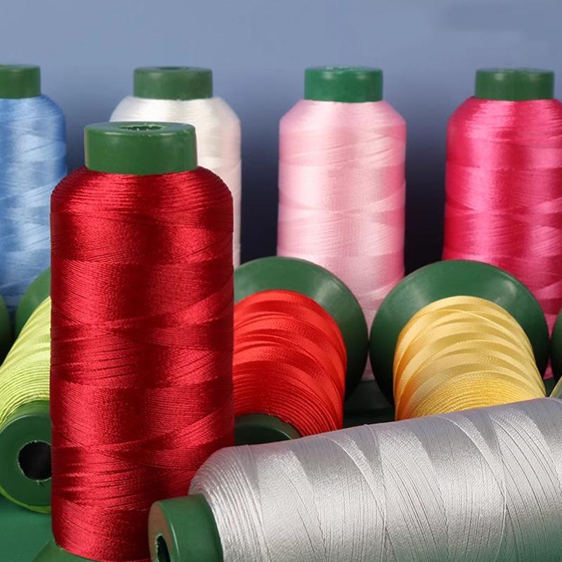 High-Strength 3-Strand Colored Nylon Thread for Sewing Clothing, Bags, and Leather