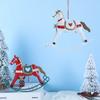 New Iron Rocking Horse Decoration Retro Style DIY Christmas Tree Decoration Handmade Holiday Decoration Craft For Christmas Tree