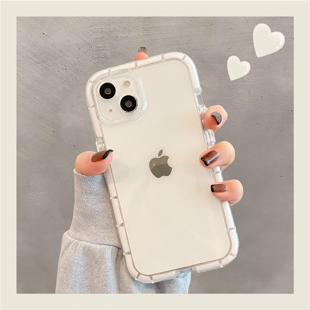 Einfarbig Leuchtend für iPhone 13 12 11 14 15 16 Pro Max XS Hülle Vollschutz Kamera Transparent Weicher Stoßfester Bumper Abdeckung