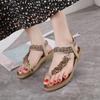 Fashion Sandals Shoes Women Summer Non-Slip Sandals Ladies Outdoor Walking Shoes Wedge Women's Shoes Casual Female Footwear Sandal Women