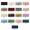 New Winter Simple Cross Headband For Women Handmade Solid Color Elastic Knot Turban Bandage Yoga Hair Accessories
