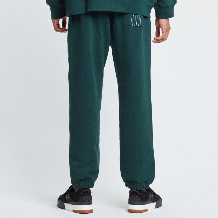 Adidas Originals Trefoil X Alexander Wang Letter Print Patchwork Joggers Men Bottoms Green CV5295