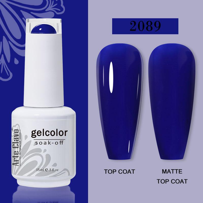 Arte Clavo Nail Gel Polish 15ml Soak Off Gel Varnish Colorful Glass Bottle Bright Color Glitter Varnish Nail Polish
