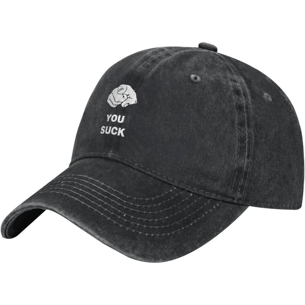 You Suck Baseball Cap Washed Cotton Dad Hat Adjustable Casual Streetwear Cap