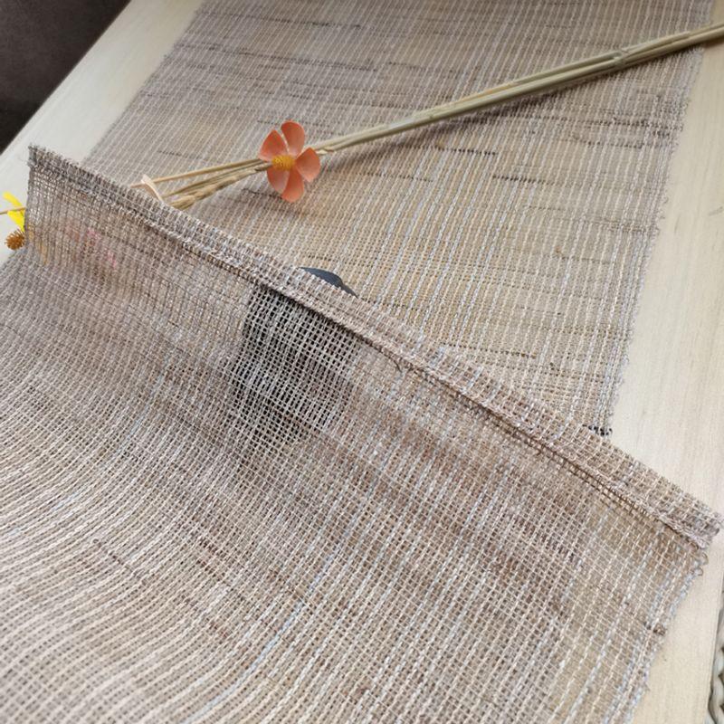 

Tablecloth Pure Color Plain Linen Long Table Cloth Liner Bed & Breakfast Decorative Cloth Semi-Transparent Cotton Linen Fabric Qingxuan Summer Cloth 30cm wide 100cm long