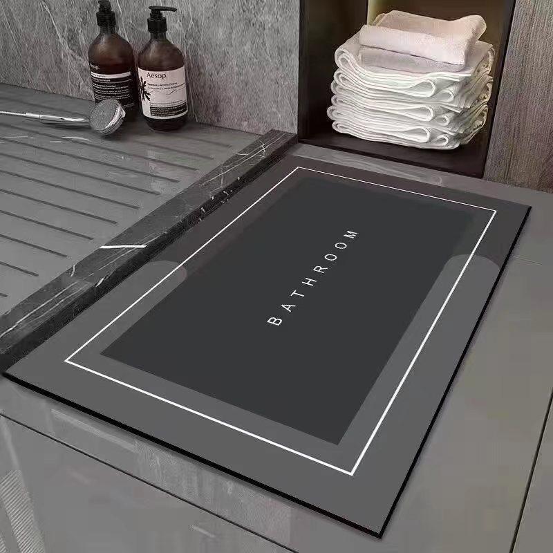 Floor Mat Entry Door Mat Balcony Kitchen Mat Toilet Toilet Door Mat Bathroom Absorbent Floor Mat Quick Drying Cushion
