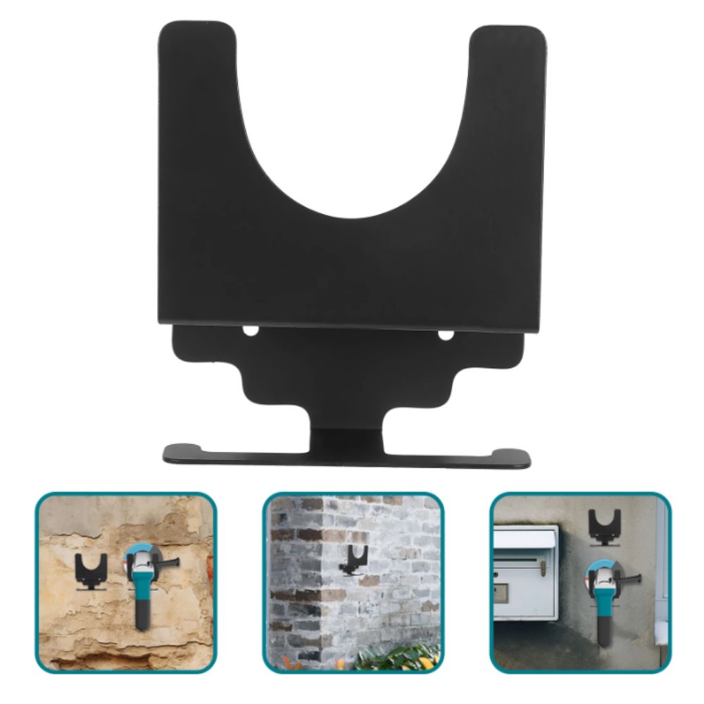 2 Bay Angle Grinder Holder Wall Mounted Cord Hanger Angle Grinder Rack Multipurpose Frame Tool Wall Mount Bracket For Polishers
