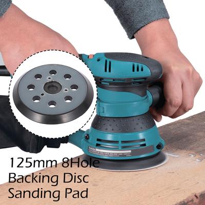 125mm Sander Pad 8-Holes Backing Sanding Disc Pad Hook Loop Sanding Pads for Electric Orbital Sander Polishing Sander Accessorie