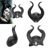 Urocza Maska Cosplay Czarownicy Maleficent 2 Władczyni Zła z Uderzającymi Czarnymi Rogami