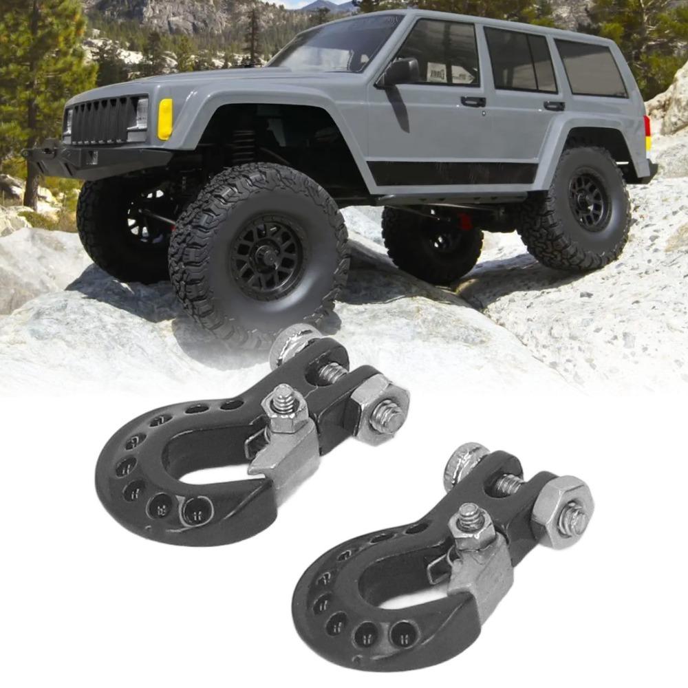 Mini Size RC Car Tow Hook Trailer Chain Set for SCX10/D90/D110/TF2/TRX4 1/10 RC Crawler Truck
