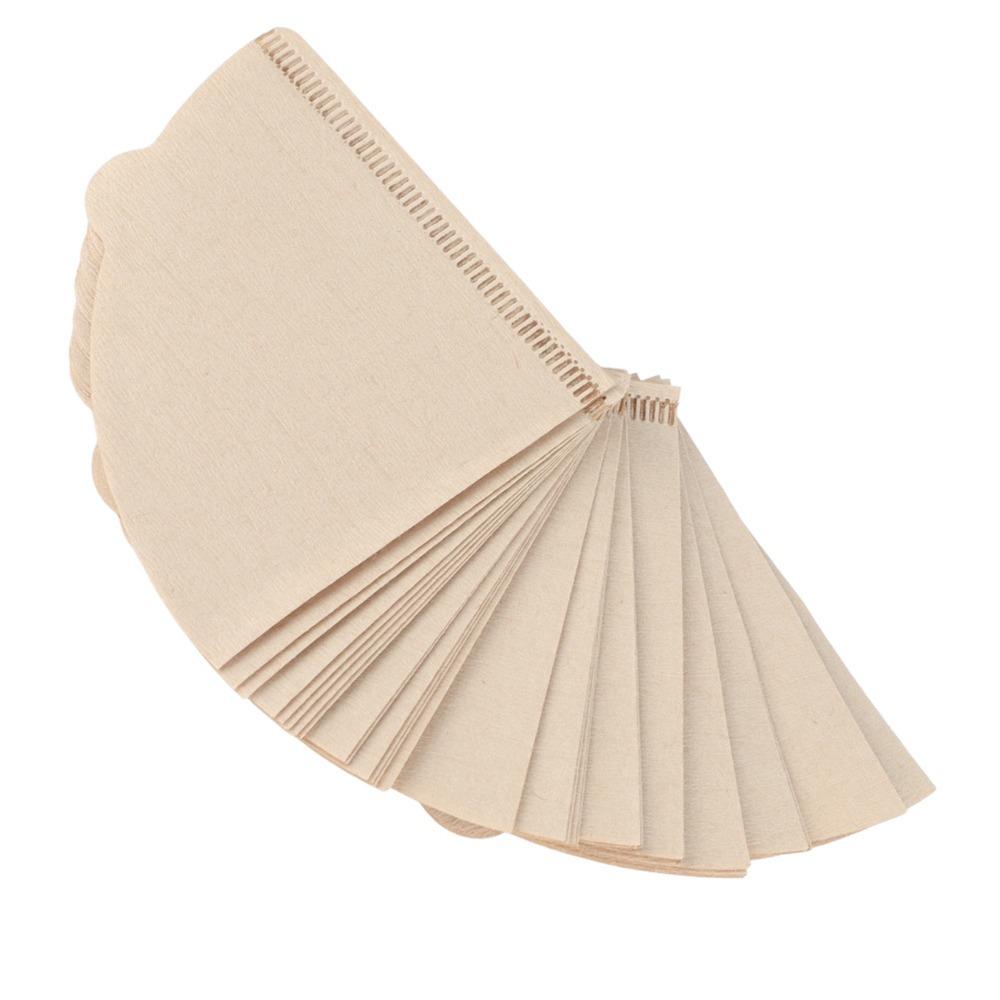 40 PCS Set Unbleached Paper Coffee Filter Papers Cone Shape Pour Over Filter  Drip Coffee Maker
