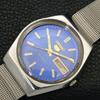 Seiko 5 AUTOMATIC JAPAN 6309A MENS VINTAGE BLUE COLOR DIAL WATCH A702629-1 R209-a702629