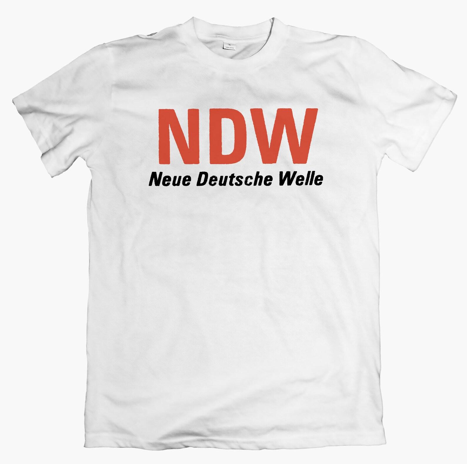 Neue Deutsche Welle NDW T shirt, 80s German New Wave Tee Electronic Minimal Synth Pop Graphic Vintage Style Unisex 2XL