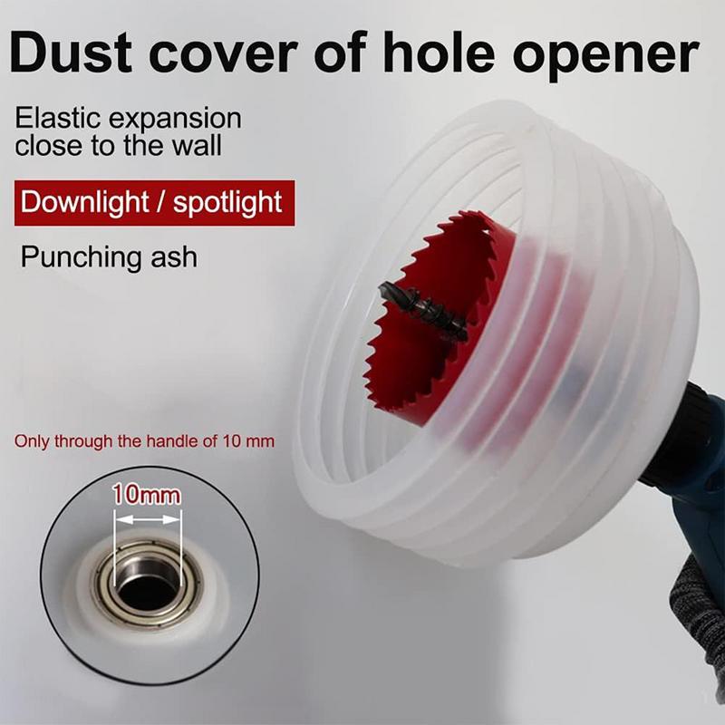 Drill Dust Cover Scalable Hole Saw Dust Collector Dustproof Hood Electric Hammer Drilling Ash Bowl For Professional And
