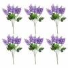 6 Artificial Flowers 35cm Deep Purple/light Purple/yellow/white/pink Artificial Lavender Hyacinth Flowers For Home Garden Decor