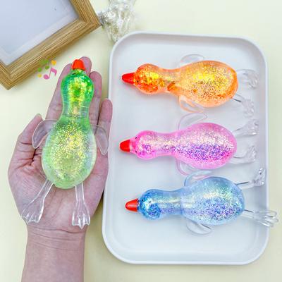 Glitter Cartoon Animal Sensory Fidget Toy for Adults Kids Cute Pig Duck Turtle Squeeze Toy for Stress Relief Easter Basket Stuffer Holiday Birthday