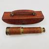 Antique Brass Working Telescope/Spyglass with Leather Case - Nautical Antique Brass Telescope