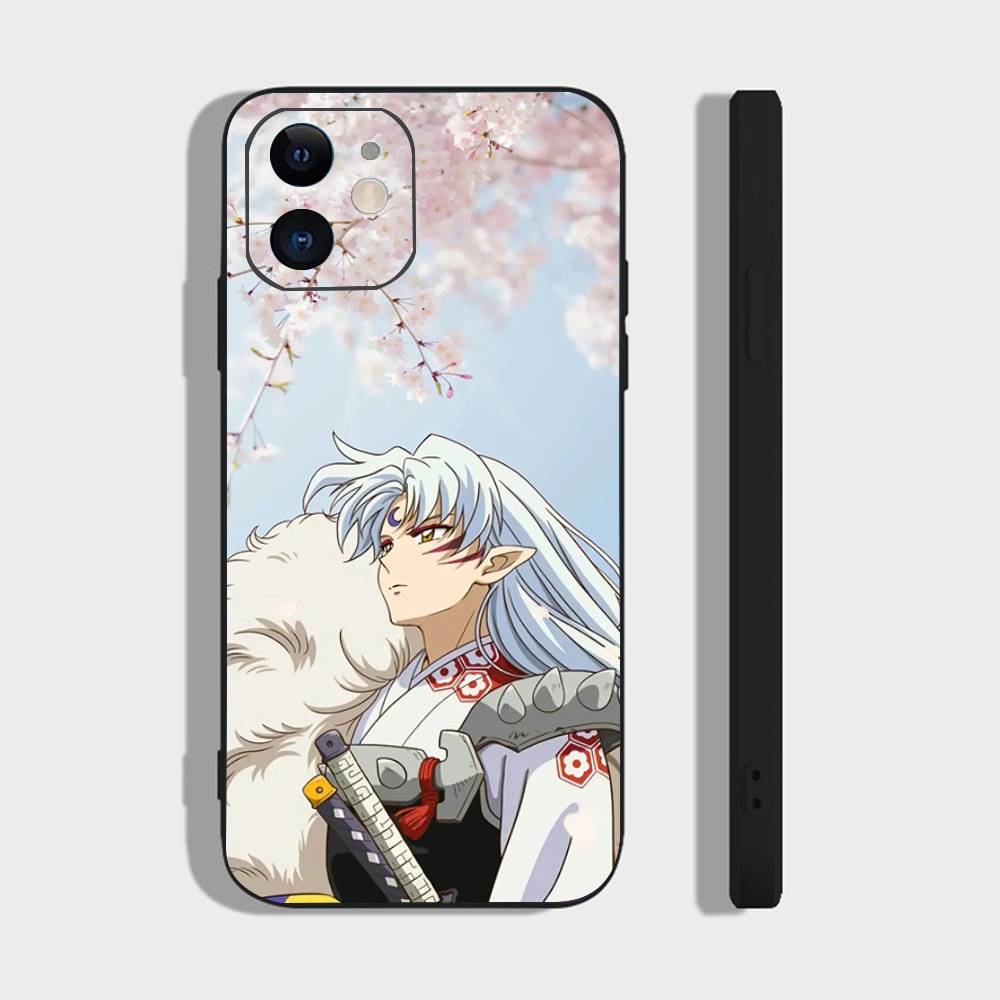 Japanese Animation I-Inuyasha Phone Case For IPhone 17 Air 16 15 14 13 Pro Max 11 12 Black Silicone Cover