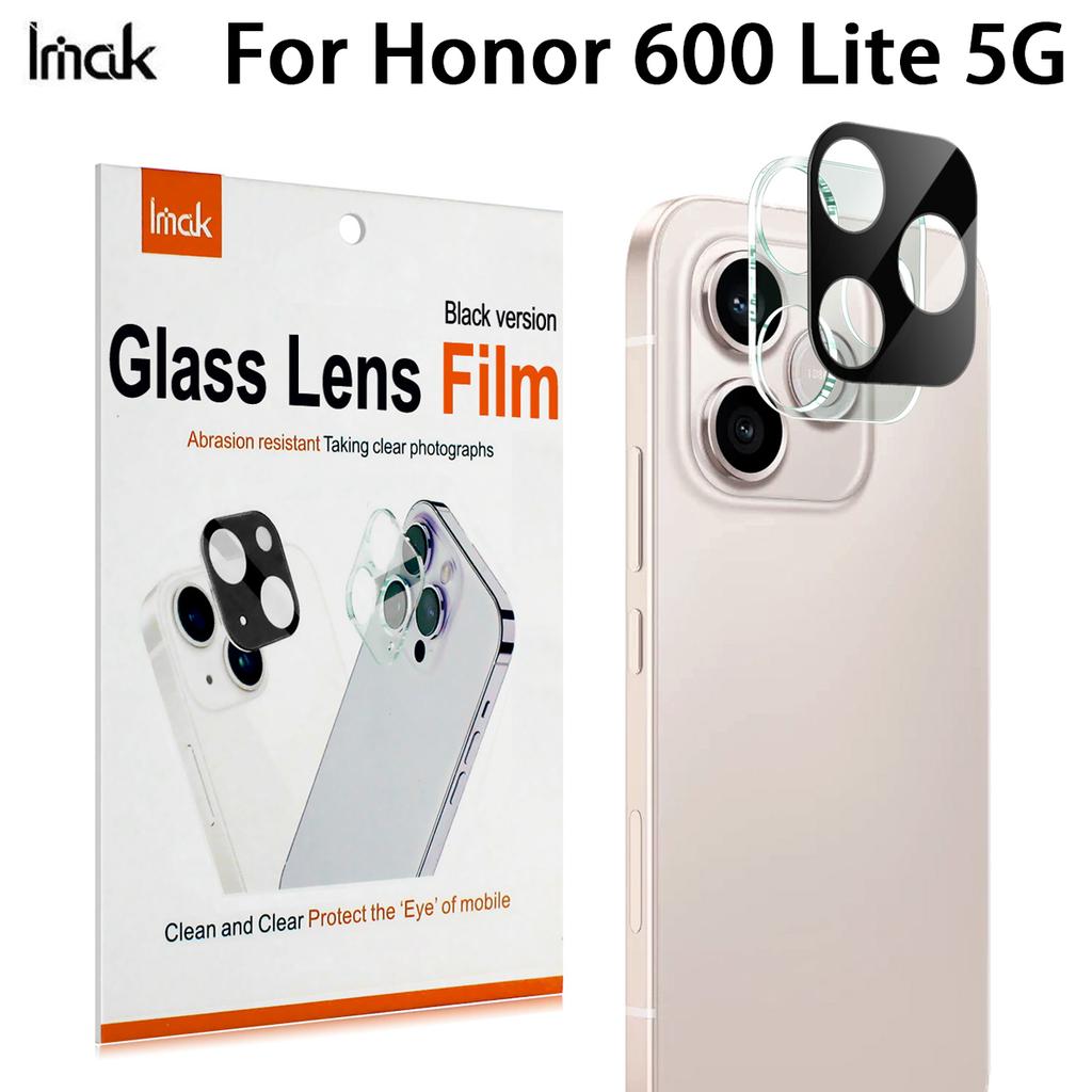 For Honor 600 Lite 5G Glass IMAK High Definition Integrated Glass Lens Film Black Version