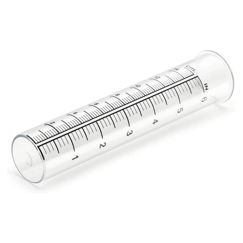 Rain Gauges Outdoor 7/8inch Large Capacity Rain Gauges Outdoor Easy- To Read Suitable for Yard Lawn Garden Fence