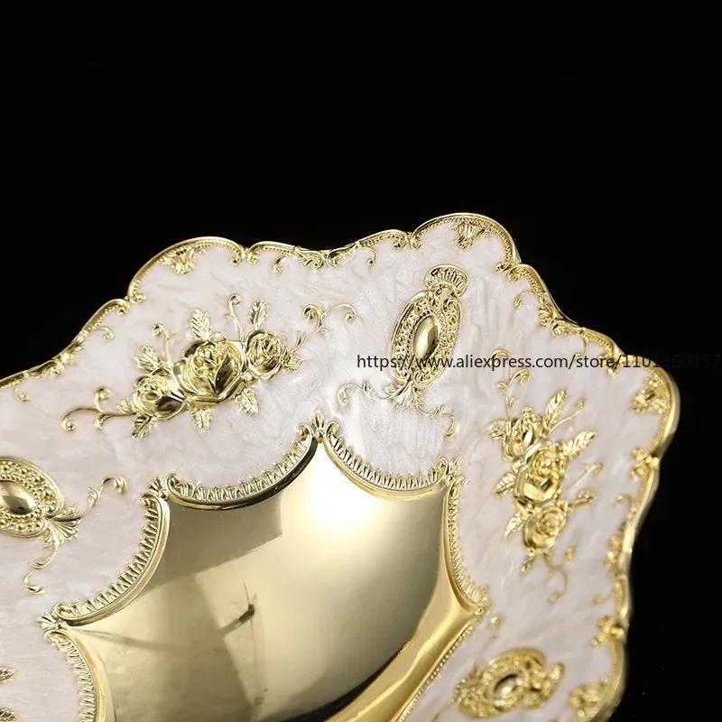 Vintage Table Snacks Tray Dried Fruit Plate Candy Nut Bowl Trinket Dish Tea Retro Jewelry Display