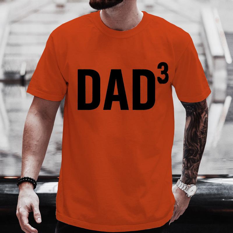 Dad³ Casual Loose Round Neck Short Sleeve Tshirt Fun Print Comfortable Leisure Fashion Top For Unisex