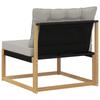 Outdoor Middle Sofa with Cushions White 79 X 83 X 73 Cm Steel